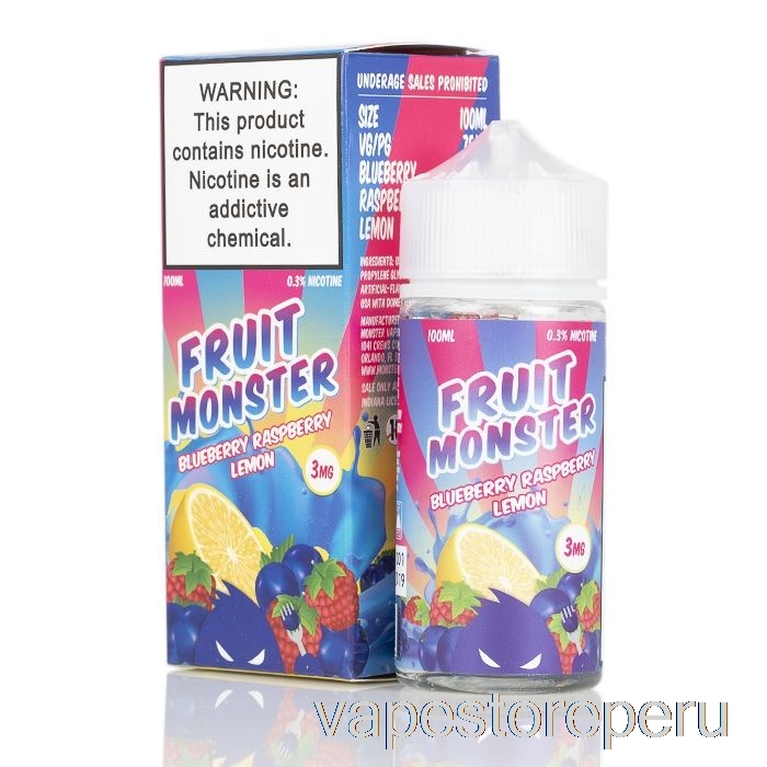 Vape Peru Arándano Frambuesa Limón - Fruit Monster - 100ml 6mg